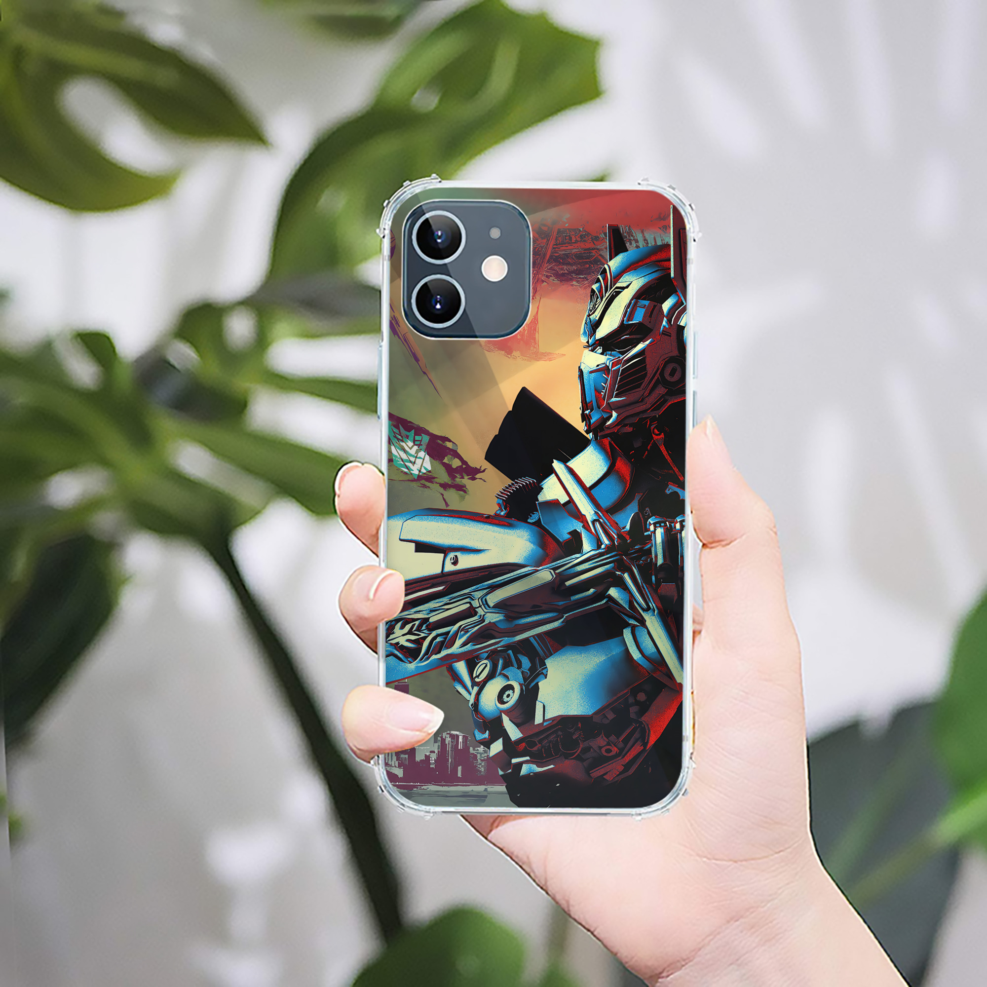 （画像用） Transformers トランスフォーマー 【iPhone 12シリーズ対応】透明スマホケース（クリアソフトケース）